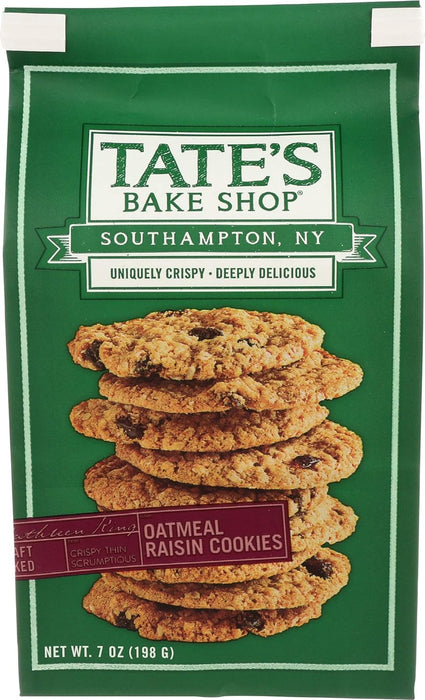 Tate'S Bake Shop  Oatmeal Raisin Cookies  7 Oz