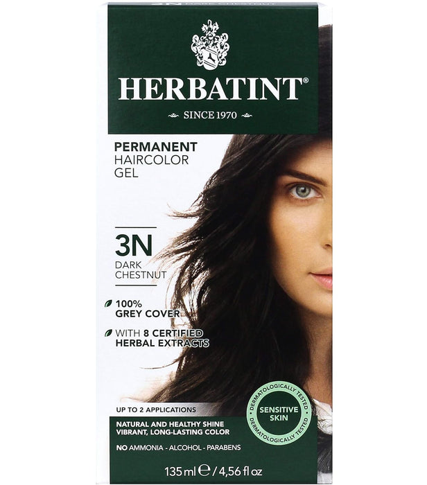 Herbatint  Permanent Haircolour Gel 3N Dark Chestnut  1 Each  4 Oz