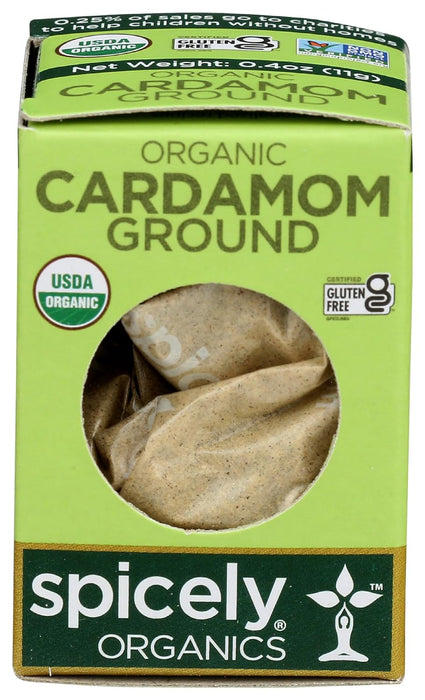 Spicely Organics  Organic Cardamom Ground  .4 Oz