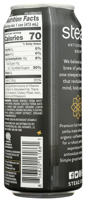 Steaz   Organic Yerba Mate Gold Mate  16  Fl Oz