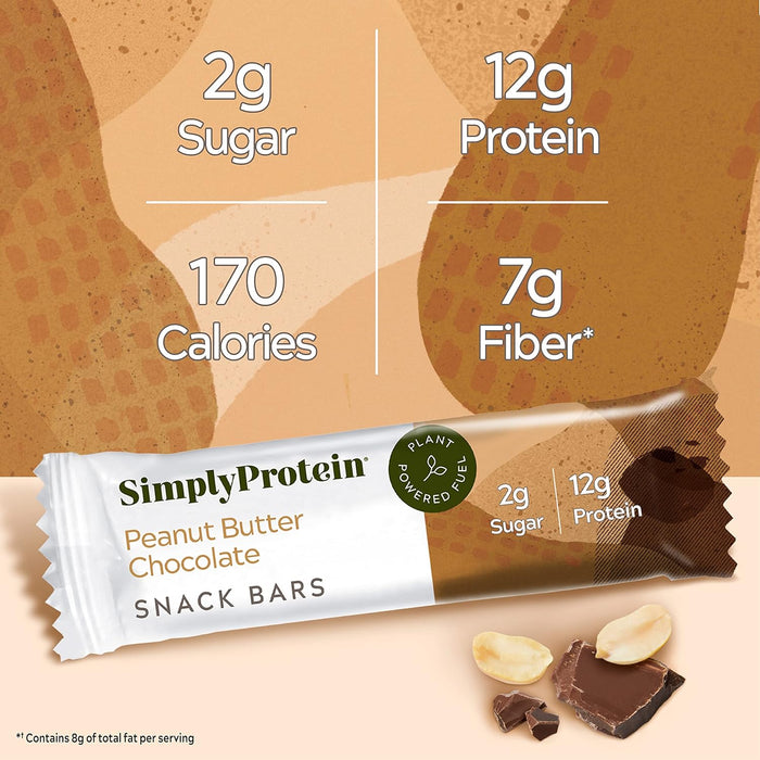 Simply Protein Protein Bar Peanut Butter Chocolate 1.41 OZ