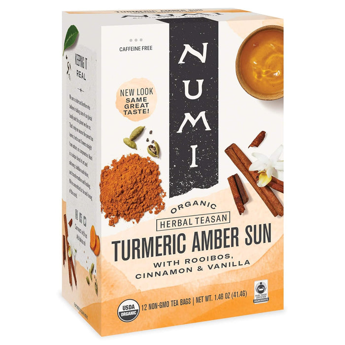 Numi Organic Tea Tumeric Amber Sun 15 ct