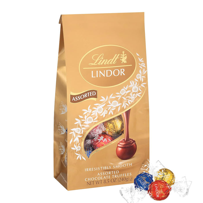 Lindt  Holiday Lindor Truffles Assortment Bag   8.5 Oz