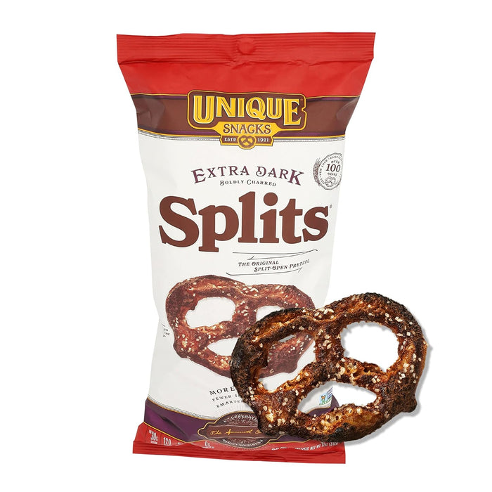 Unique Pretzels  Extra Dark Pretzel Splits  11 Oz