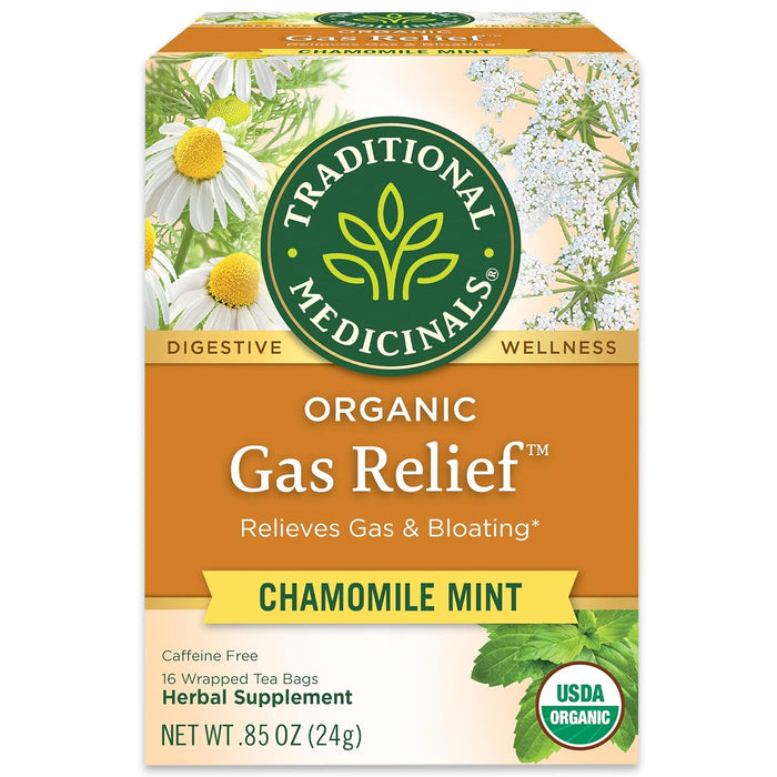 Traditional Medicinals  Tea Organic Gas Relief  16 Bag