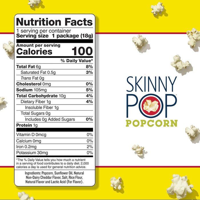 Skinnypop Popcorn  Skinny Pop White Cheddar  6/.65 O