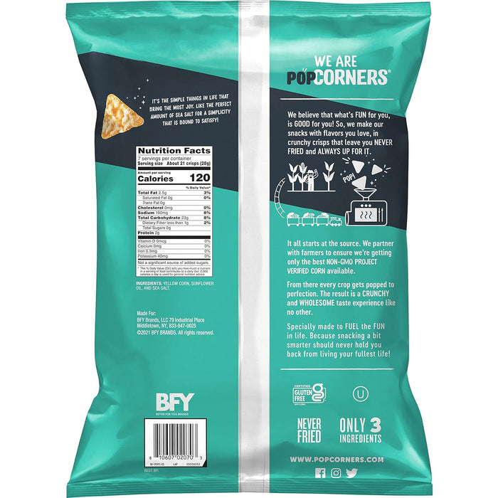 Popcorners  Our Little Rebellion Chips Sea Salt Of The Earth  7 Oz