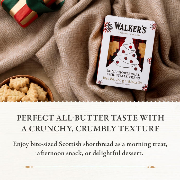 Walker`S Shortbread  Mini Christmas Tree Box  5.3 Oz