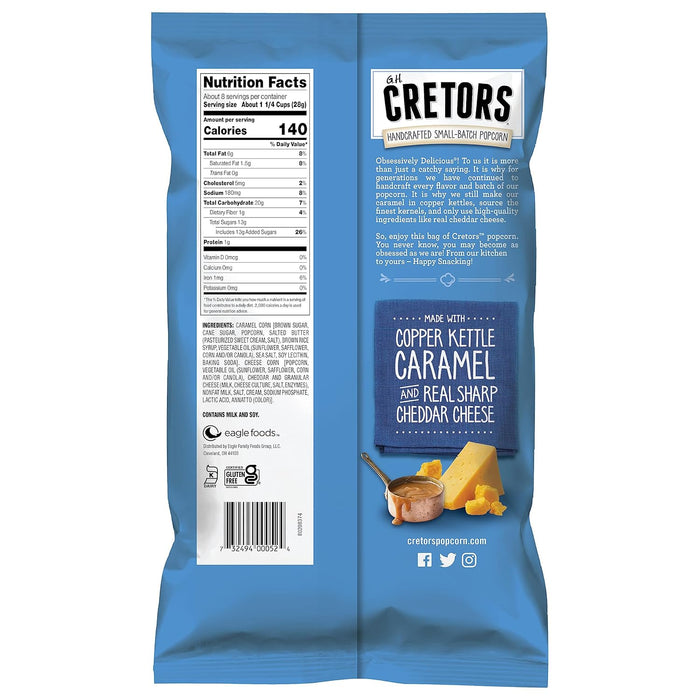 Cretors  Popcorn Cheese And Caramel Mix  7.5 Oz