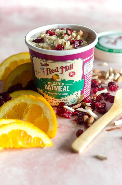 Bob'S Red Mill  Organic Oatmeal Cranberry Orange Cup   2.47 Oz