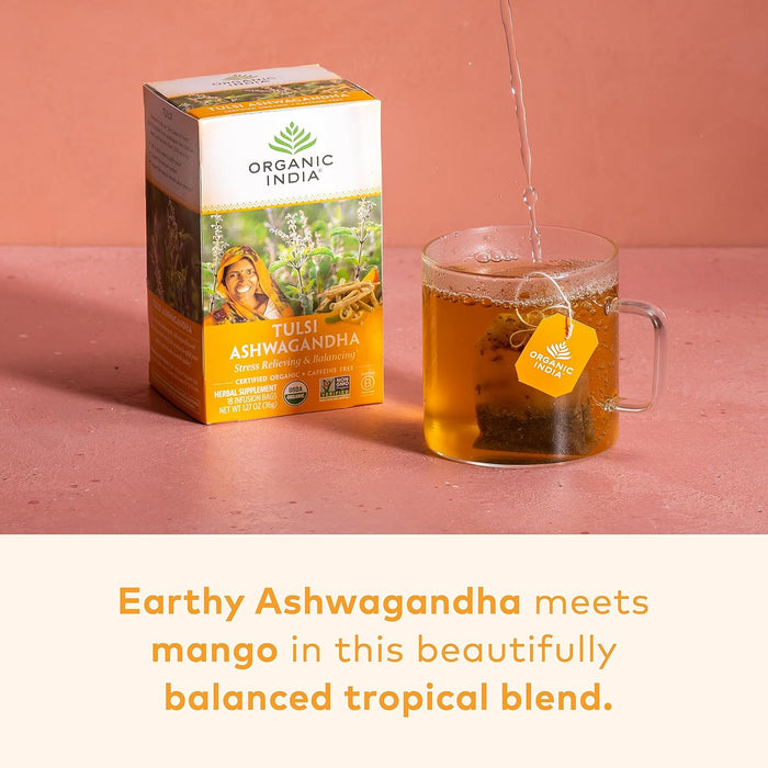 Organic India Organic Tulsi Tea Ashwagandha 18 tea bag