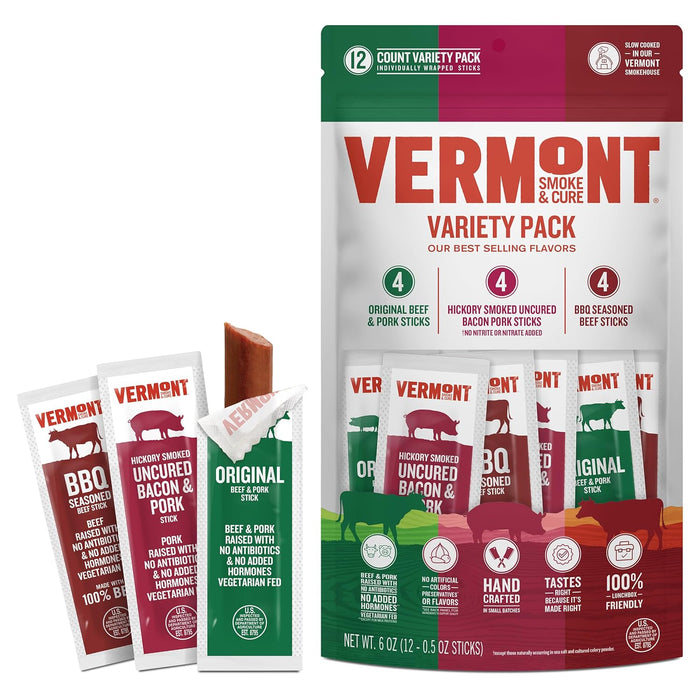 Vermont Smoke & Cure Mini - Meat Sticks Variety Pack