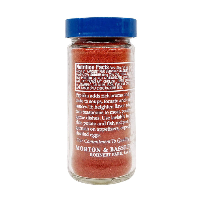 Morton & Bassett  Seasoning Paprika  2 Oz