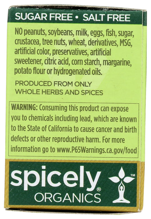 Spicely Organics  Organic Sesame Seed Black  .45 Oz