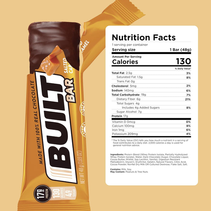 Built Brands Protein Barsr Salted Caramel 1.73 OZ