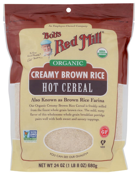 Bob'S Red Mill  Organic Creamy Brown Rice Hot Cereal   24 Oz