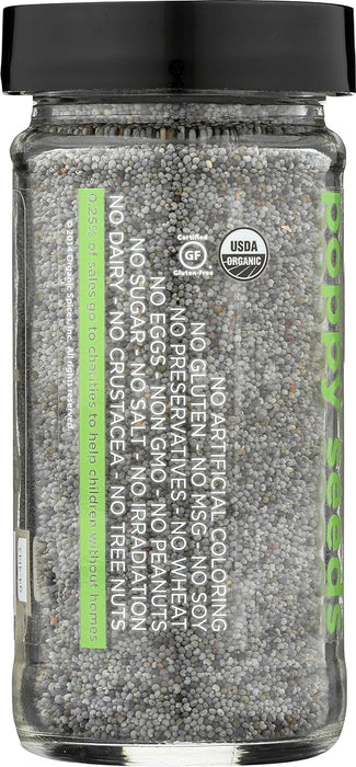 Spicely Organics  Organic Poppy Seeds  2.2 Oz