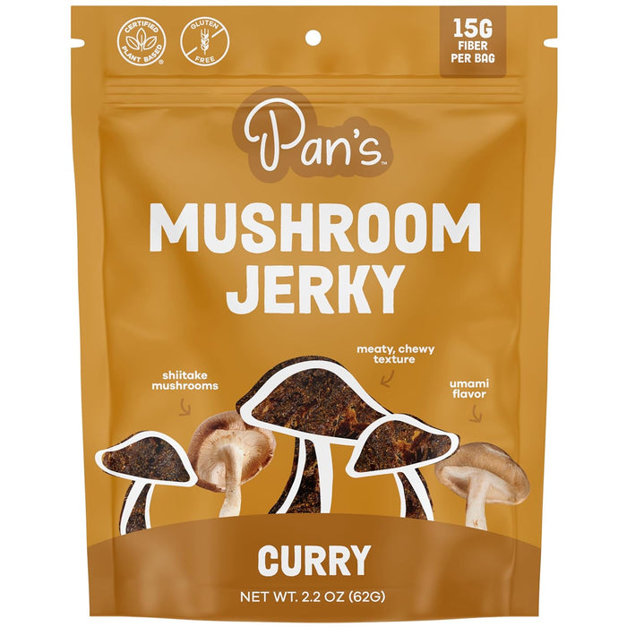 Pan's Mushroom Jerky Curry Mushroom Jerky 2.2oz