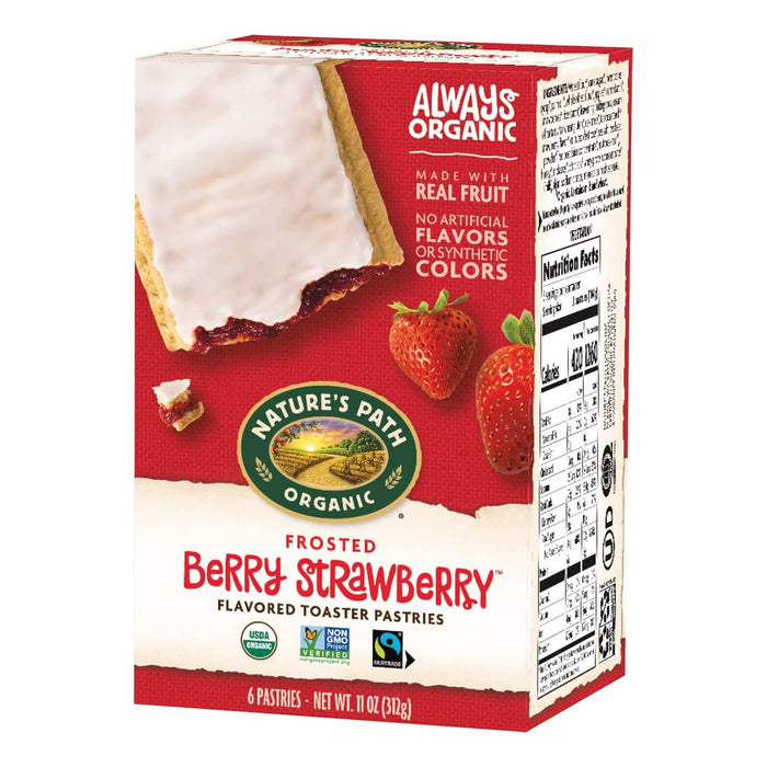 Nature'S Path  Organic Frosted Toaster Pastries Berry Strawberry   11 Oz