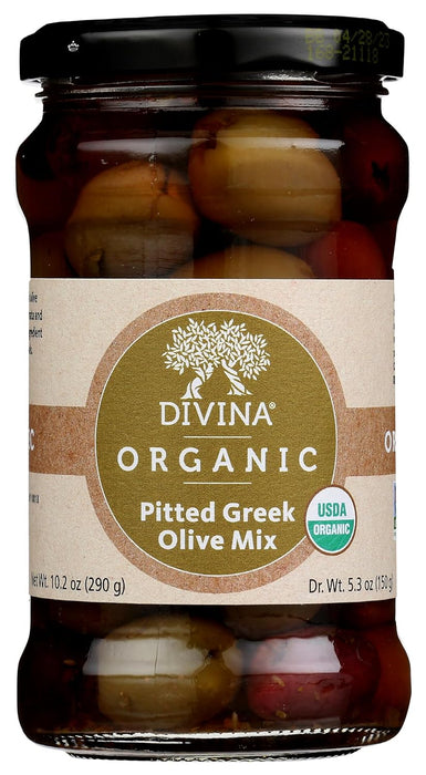 Divina  Divina Pitted Greek Olive Mix  10.2 oz