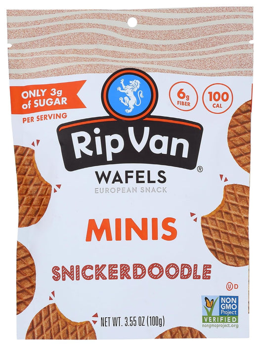 Rip Van Wafels  Snickerdoodle Low Sugar Waffle  3.55 Oz