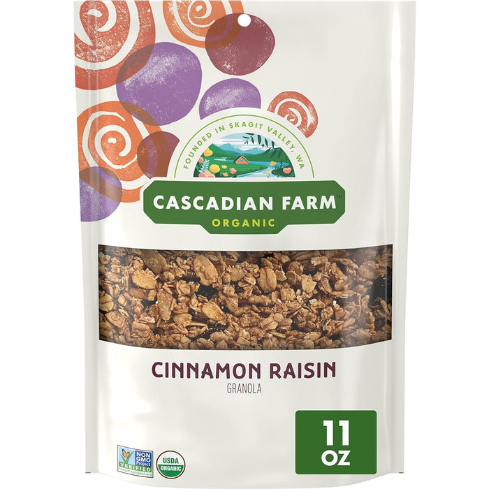 Cascadian Farm Organic Granola Cinnamon Raisin 11 OZ