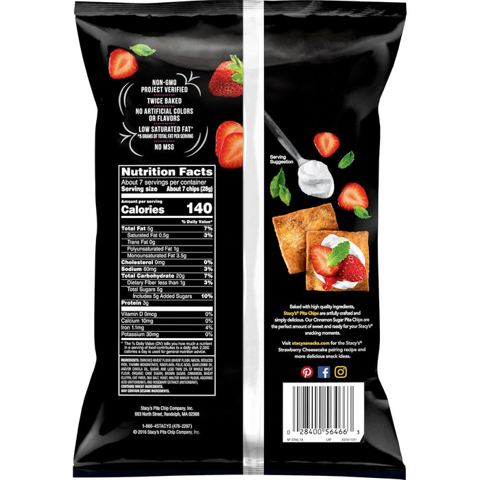 Stacy`S  Cinnamon Sugar Pita Chips  7.33 Oz