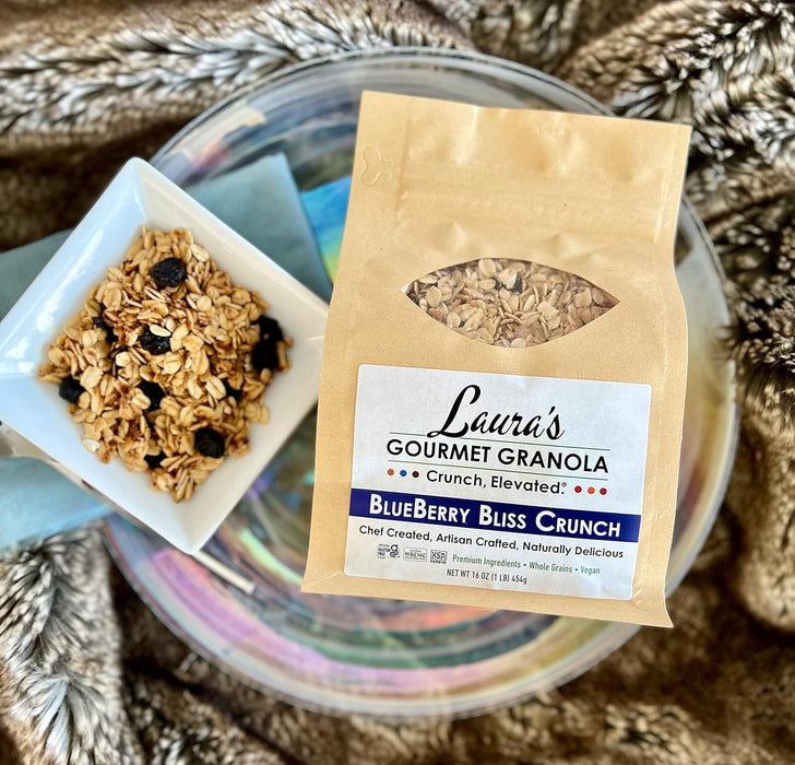 Laura`S Gourmet Granola  Blueberry Bliss Crunch Granola   16 Oz