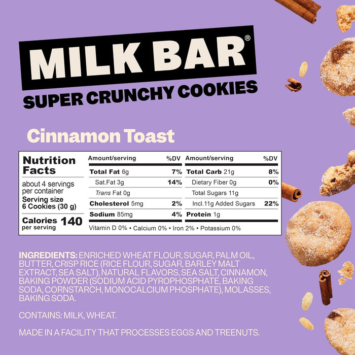 Milk Bar Cinnamon Toast  Crunch  Cookies 4.5 OZ