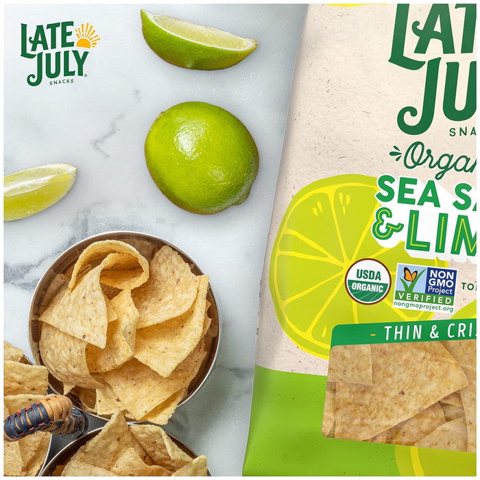 Late July  Organic Sea Salt And Lime Tortilla Chips  10.1 Oz