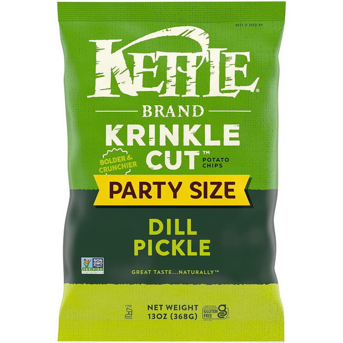 Kettle Brand Kinkle Chips Dill Pickle 13 OZ