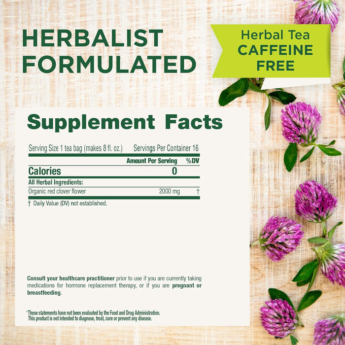 Traditional Medicinals  Herb Tea Red Clover  16 Bag