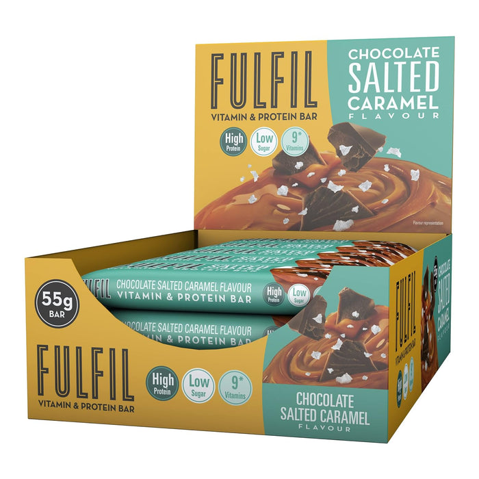 Fulfil  Vitamin And Protein Bar Chocolate Salted Caramel   1.41 Oz