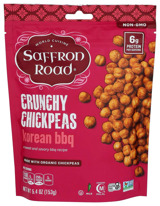 Saffron Road  Crunchy Chickpeas Korean Bbq  6 Oz