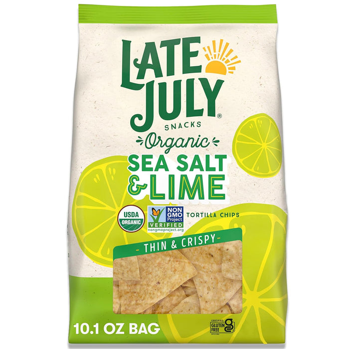 Late July  Organic Sea Salt And Lime Tortilla Chips  10.1 Oz