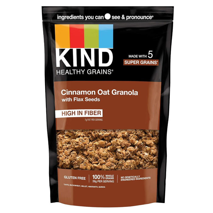 Kind  Healthy Grains Cinnamon Oat Clusters With Flax Seeds   11 Oz