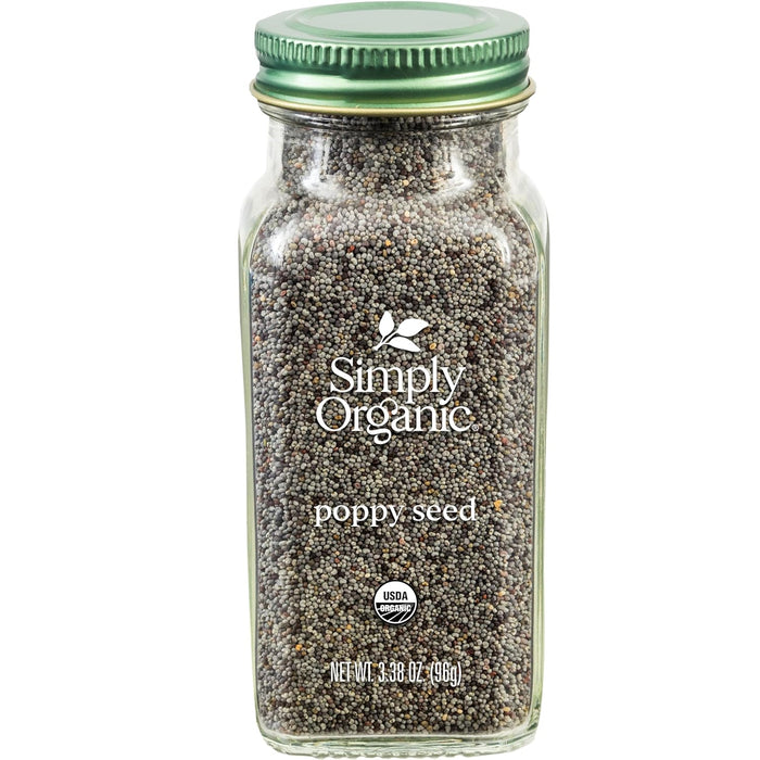 Simply Organic  Whole Poppy Seed Seasoning Organic  3.38 Oz