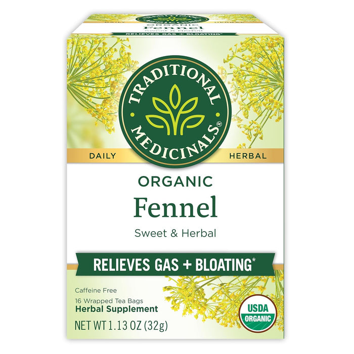 Traditional Medicinals  Organic Herbal Tea Fennel  16 Bag