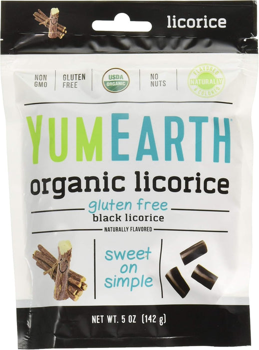 YumEarth Organic Licorice Black 5 Oz