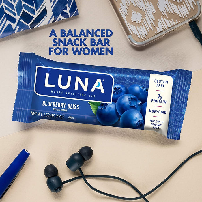 Luna  Blueberry Bliss Bar Made With Organic Ingredients   1.69 Oz