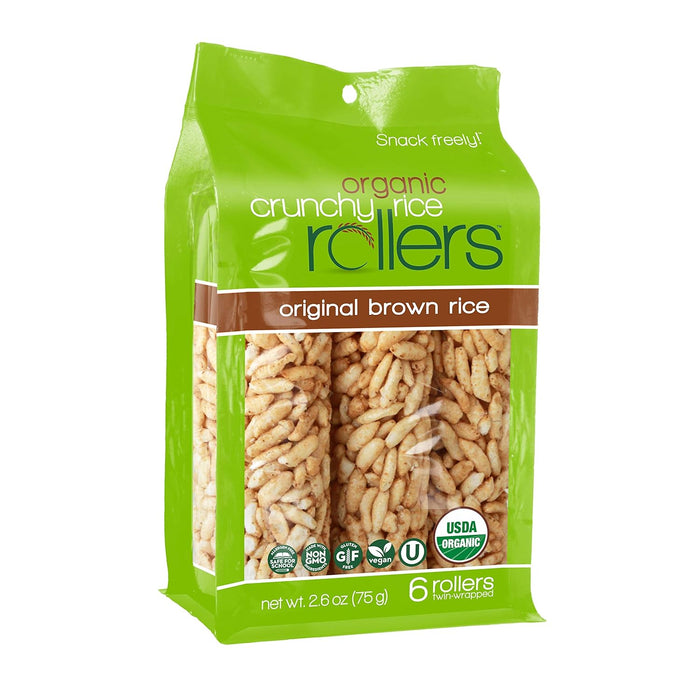 Crunchy Rollers  Crunchy Rice Rollers Original Brown Rice Organic  2.6 Oz