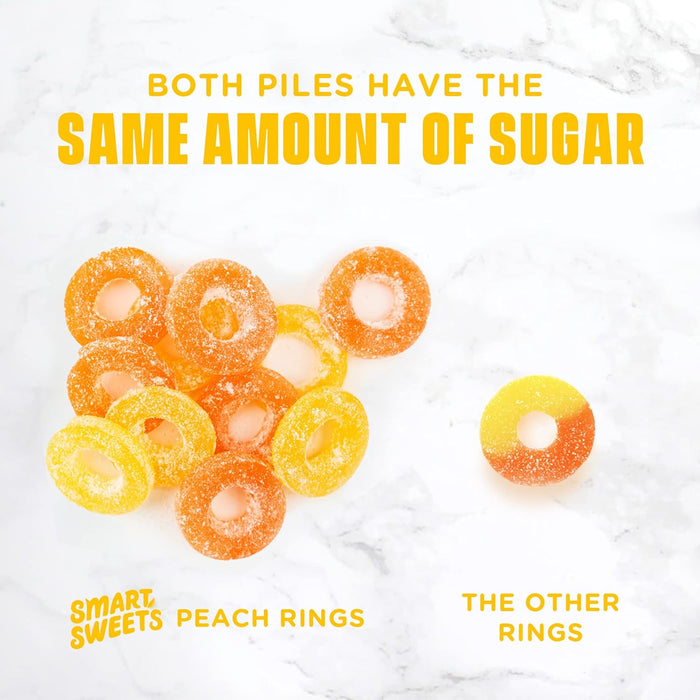 Smartsweets Gummy Peach Rings 1.8 oz