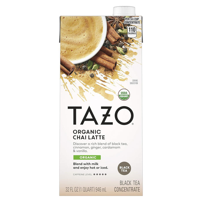 Tazo  Organic Chai Latte Spiced Concentrate  32 Fl Oz