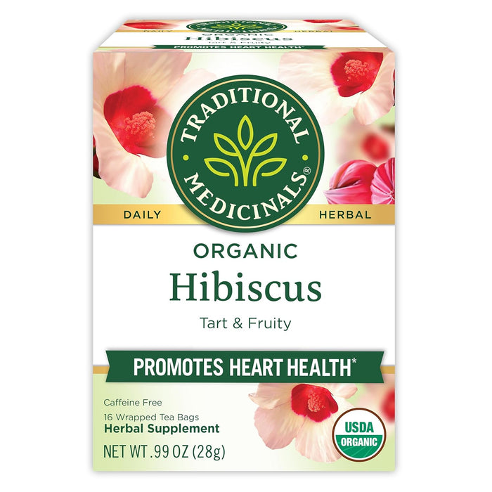 Traditional Medicinals  Organic Herbal Tea Hibiscus  16 Bag