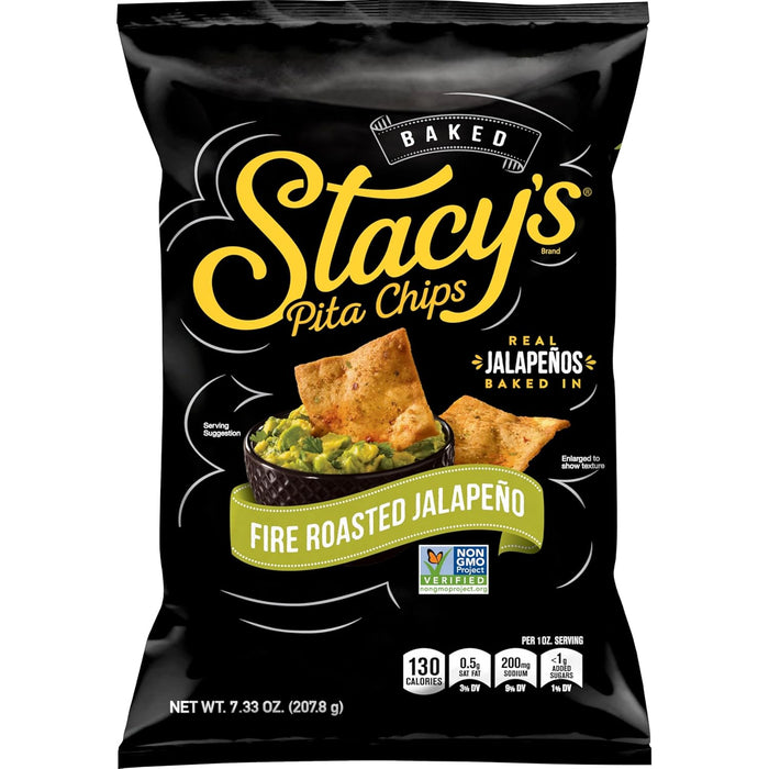 Stacy`S  Fire Roasted Jalapeno Pita Chips  7.33 Oz