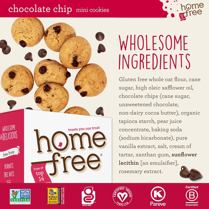 Home Free  Gluten Free Mini Cookies Chocolate Chip  5 Oz