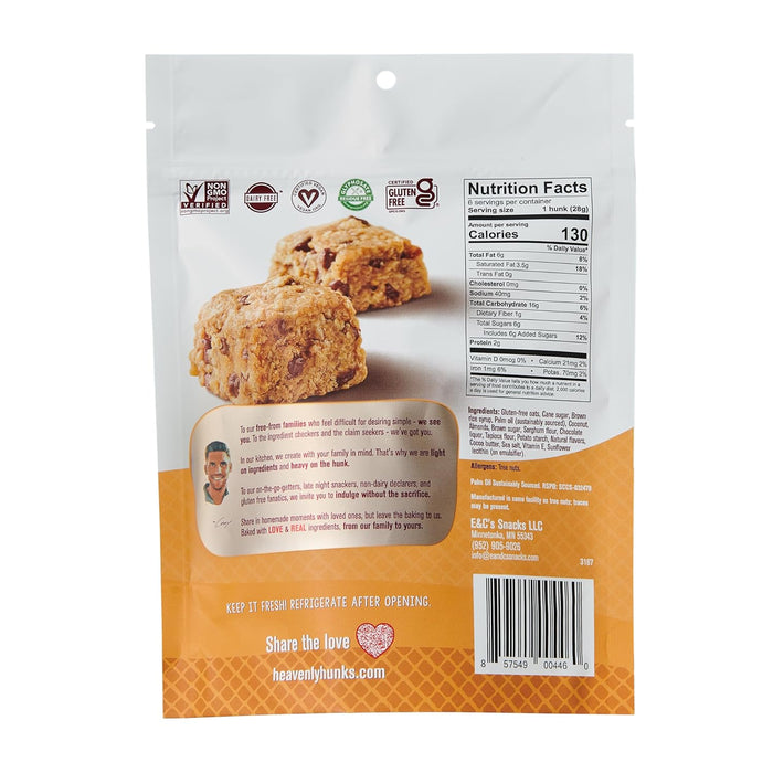 Heavenly Hunks Almond Butter Chocolate Chip 6oz