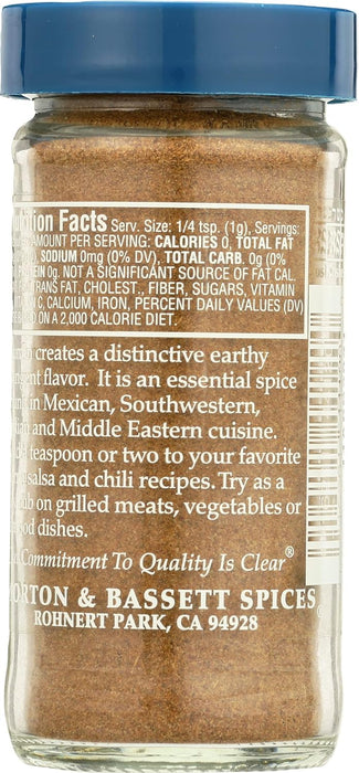 Morton & Bassett  Seasoning Ground Cumin  2.3 Oz