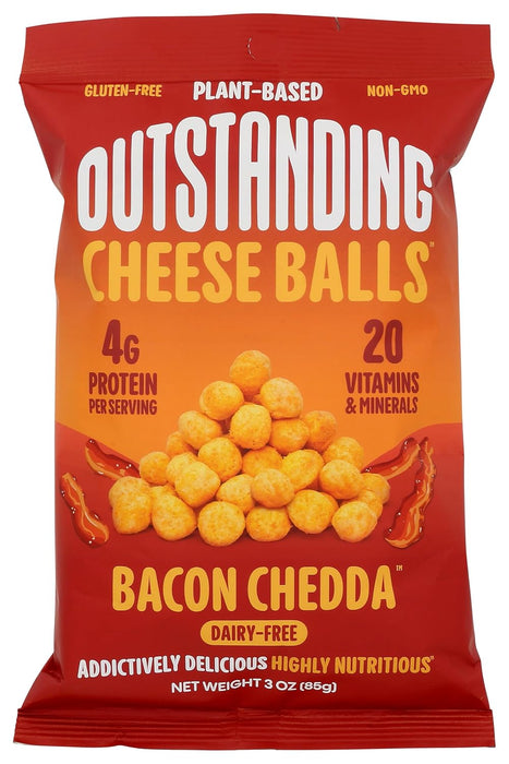 Outstanding Foods  Cheese Balls Bacon Chedda  3 Oz