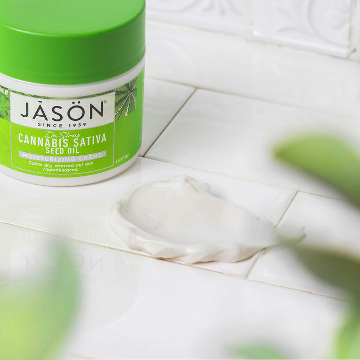 Jason Natural Products Moistrzng Cream Canbis Satv 4 Oz